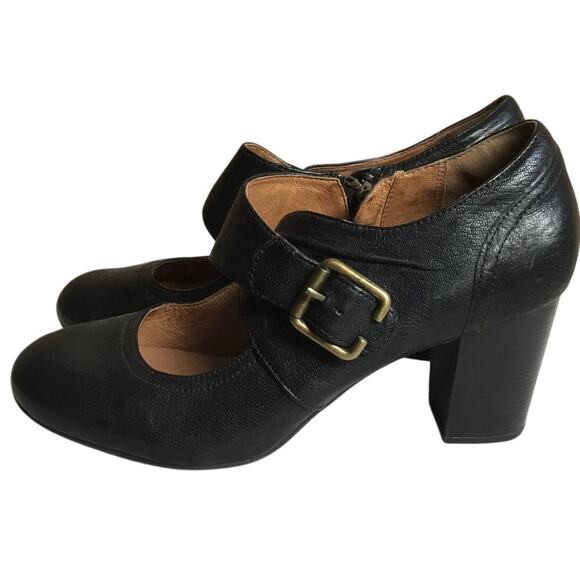 Clarks Indigo Town Club Mary Jane Heels Black size 9.5 - Picture 1 of 7